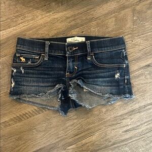Kids Abercrombie Distressed Denim Shorts jeans